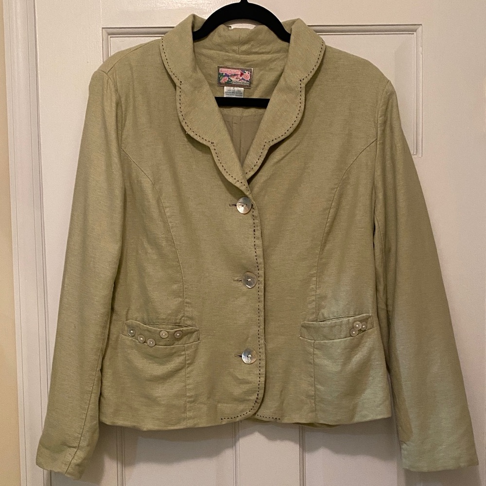 April Cornell Light khaki/tan blazer